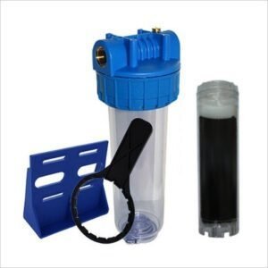 Filtration Charbon granulé 10'' entrée/sortie 3/4"